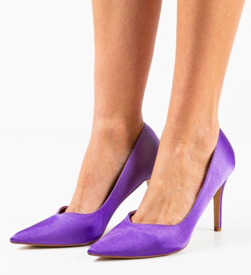 Pantofi cu toc Blada Mov-Pantofi cu toc-Pantofi cu toc