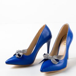 Pantofi cu toc Fanse Albastri 4