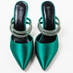 Pantofi cu toc Manyla Verzi 4