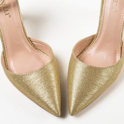Pantofi cu toc Nakara Aurii 7
