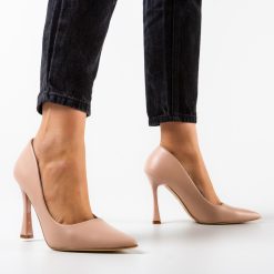 Pantofi cu toc Pakun Bej-Pantofi cu toc-Pantofi cu toc