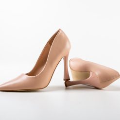 Pantofi cu toc Pakun Bej 4