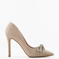 Pantofi cu toc Sojak Aurii 4