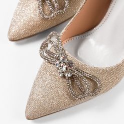 Pantofi cu toc Sojak Aurii 5