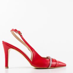 Pantofi dama Amint Rosii 4