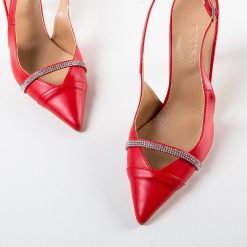 Pantofi dama Amint Rosii 5