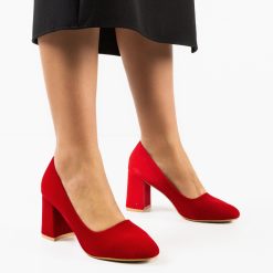 Pantofi dama Bright Rosii 2