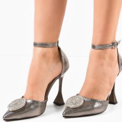 Pantofi dama Faran Gri 1