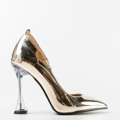 Pantofi dama Hervac Aurii 4