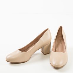 Pantofi dama Izaak Bej 4