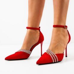 Pantofi dama Jagger Rosii 3