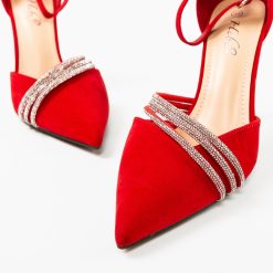 Pantofi dama Jagger Rosii 4