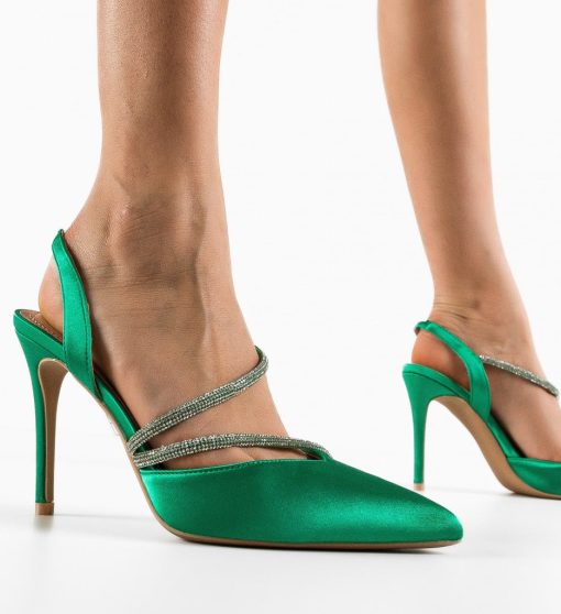Pantofi dama Khan Verzi-Pantofi cu toc-Pantofi cu toc