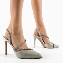 Pantofi dama Lemartes Argintii 2