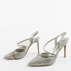 Pantofi dama Lemartes Argintii 5