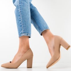 Pantofi dama Leonidas Bej 2