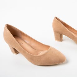 Pantofi dama Levy Bej 5