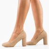 Pantofi dama Lorna Bej 2-Pantofi cu toc-Pantofi cu toc