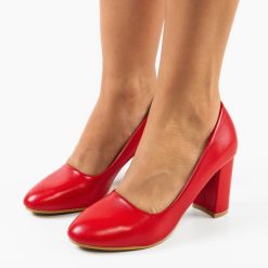 Pantofi dama Lorna Rosii 3