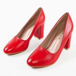 Pantofi dama Lorna Rosii 5