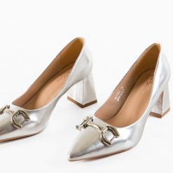Pantofi dama Turan Argintii 5