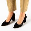 Pantofi dama Urama Negri-Pantofi cu toc-Pantofi cu toc