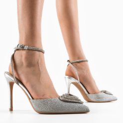 Pantofi dama Vandis Argintii 2