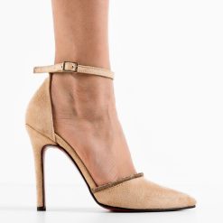 Pantofi dama Varay Bej 3