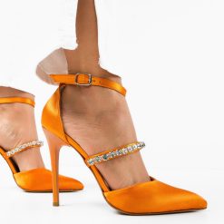 Pantofi dama Volak Portocalii 3