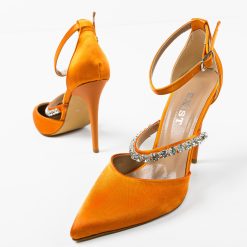 Pantofi dama Volak Portocalii 4