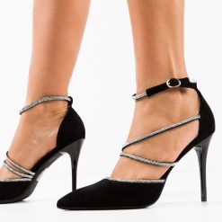 Pantofi dama Xolani Negri-Pantofi cu toc-Pantofi cu toc