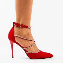 Pantofi dama Xolani Rosii 5