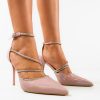 Pantofi dama Xolani Roz-Pantofi cu toc-Pantofi cu toc