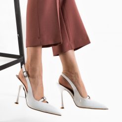 Pantofi dama Zeroun Albi-Pantofi cu toc-Pantofi cu toc