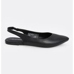 Pantofi de piele ecologica cu talpa plata-FEMEI/INCALTAMINTE/Pantofi clasici-INCALTAMINTE/Pantofi clasici