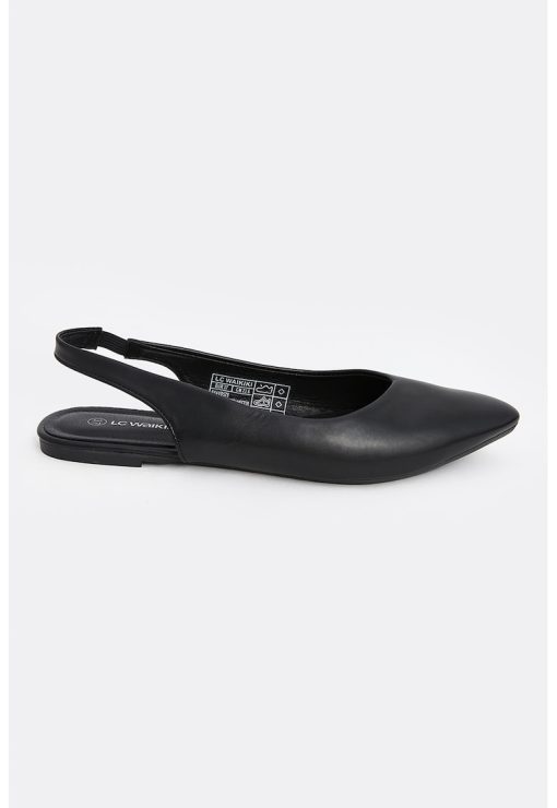 Pantofi de piele ecologica cu talpa plata-FEMEI/INCALTAMINTE/Pantofi clasici-INCALTAMINTE/Pantofi clasici