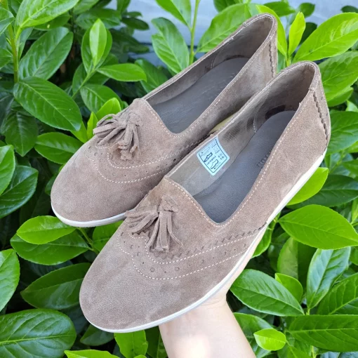 Pantofi piele naturala 525 nisipiu-Pantofi-Pantofi