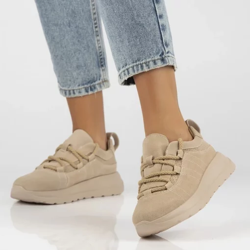 Pantofi piele naturala 6706 bej-Pantofi-Pantofi