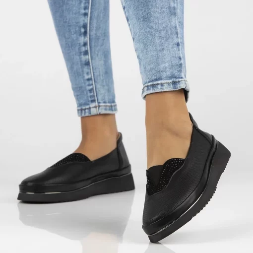 Pantofi piele naturala 7000 negru-Pantofi-Pantofi