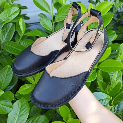Pantofi piele naturala Iasmina negru-Pantofi-Pantofi