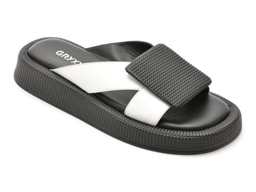 Papuci GRYXX alb-negru