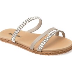 Papuci MOLECA argintii