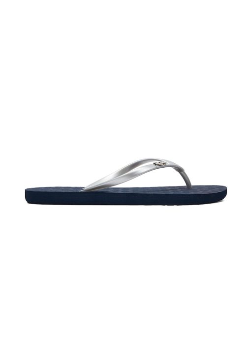 Papuci flip-flop cu aplicatie logo metalica Viva Tone-FEMEI/INCALTAMINTE/Papuci-INCALTAMINTE/Papuci