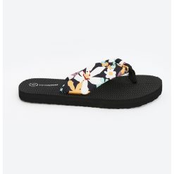 Papuci flip-flop cu model floral-FEMEI/INCALTAMINTE/Papuci-INCALTAMINTE/Papuci