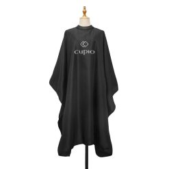 Pelerina neagra pentru tuns cu guler din silicon Cupio-Saloane-Accesorii coafor