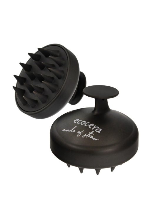 Perie de masaj pentru scalp -  Silicon - Negru-FEMEI/INGRIJIRE COSMETICA/Make-up-INGRIJIRE COSMETICA/Make-up