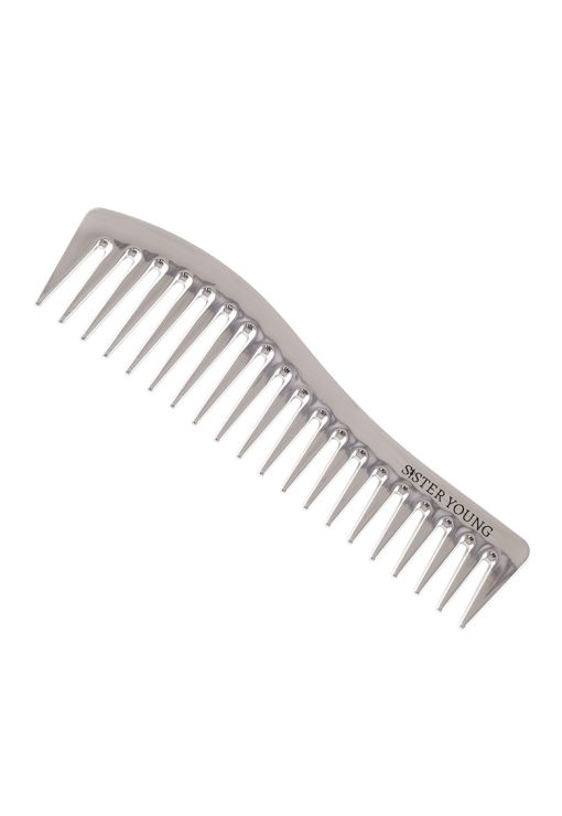 Pieptene pentru par  ZURI SILVER - antistatic - 18cm-FEMEI/INGRIJIRE COSMETICA/Make-up-INGRIJIRE COSMETICA/Make-up