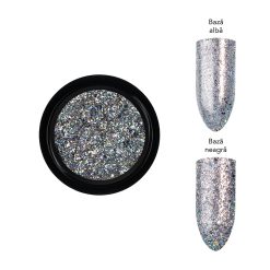 Pigment Unghii Galaxy Dreams LUXORISE Silver Stardust 1