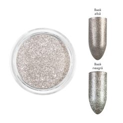 Pigment Unghii LUXORISE Metallic Moonlight Mirror Powder 2