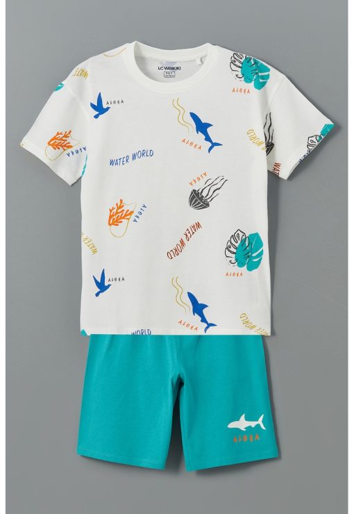 Pijama cu pantaloni scurti-BAIETI/IMBRACAMINTE/Pijamale si halate de baie-IMBRACAMINTE/Pijamale si halate de baie